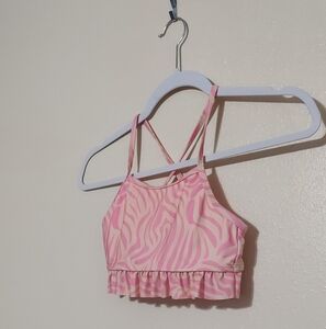 Wonder Nation Pink Zebra Bathing Suit 2 Piece